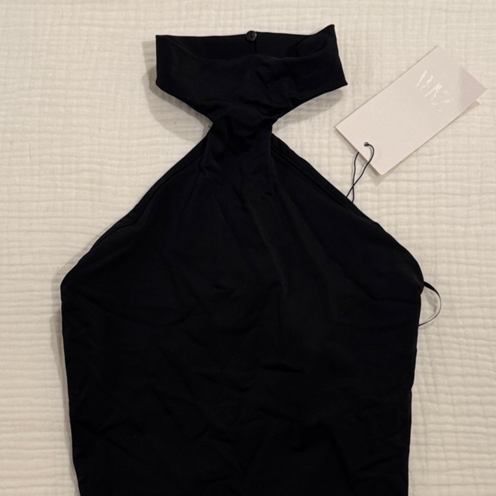 Elegant Black Halter top